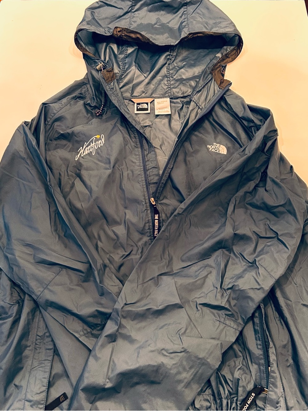 The North Face Men’s Slate Blue Hooded Rain Shell